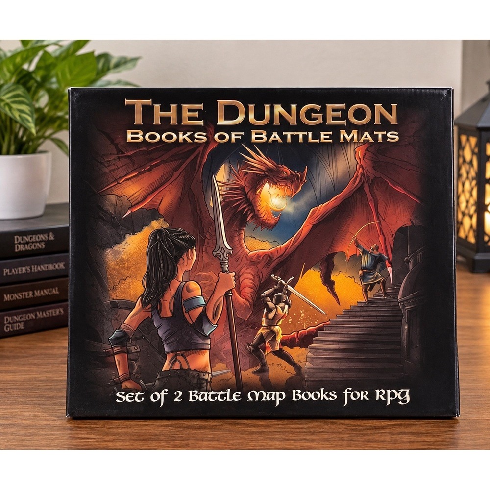 The Dungeon Book of Battle Mats by Loke Battle Mats Games